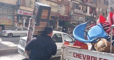 حملات مكبرة بحى البساتين لإزالة التعديات والإشغالات والباعة المخالفين.. صور