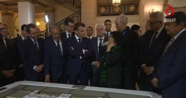 بث مباشر.. الرئيس الفرنسى يصل جامعة القاهرة