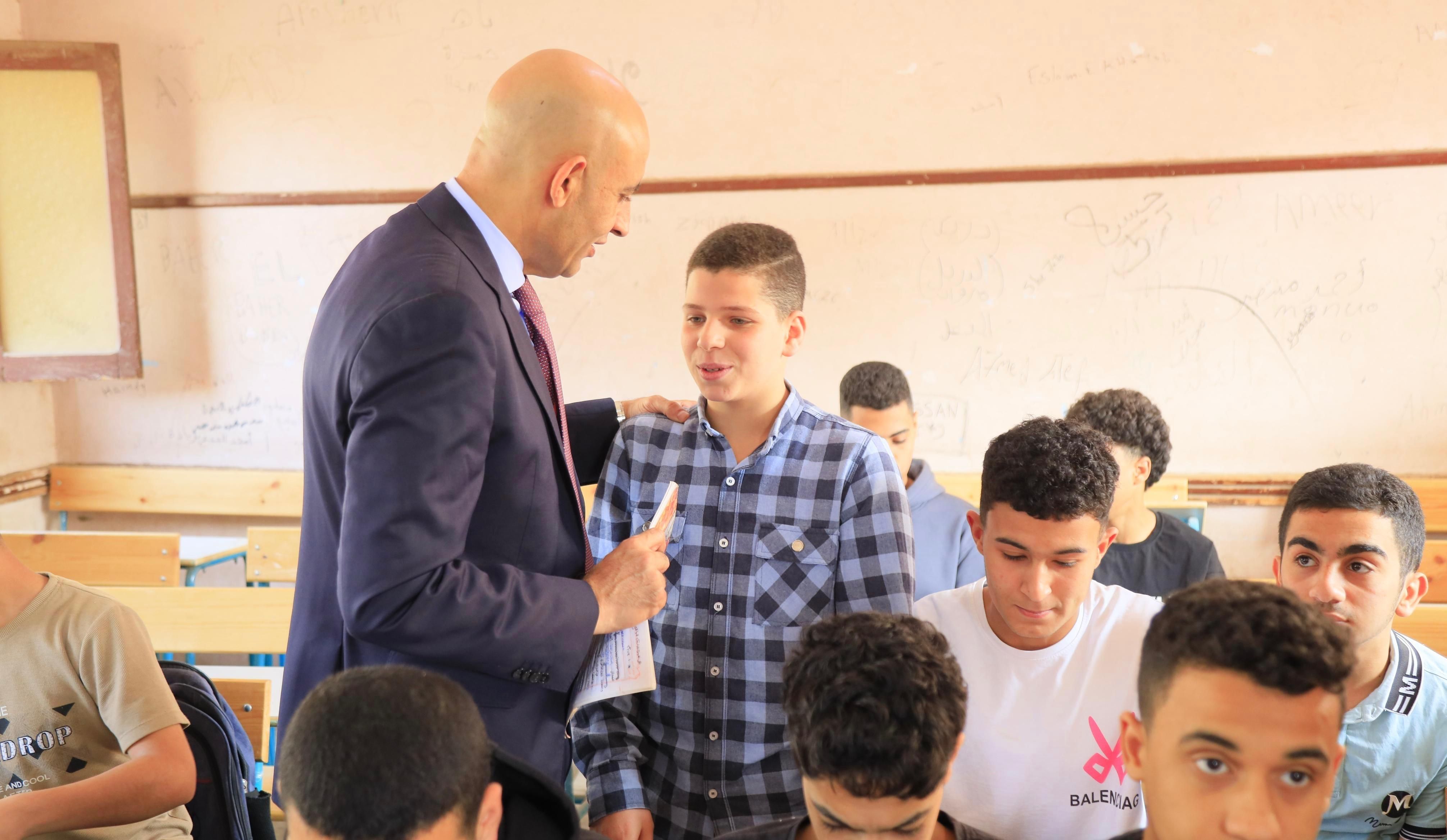 وزير التعليم خلال جولة بالمنوفية يشيد بانصباط الدراسة بمدارس إدارة الباجور