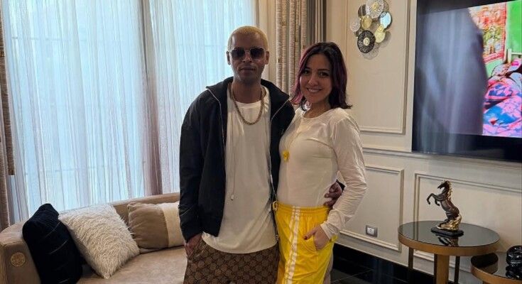 أوكا يحتفل بعيد ميلاده مع زوجته مي كساب وهذا ما قاله