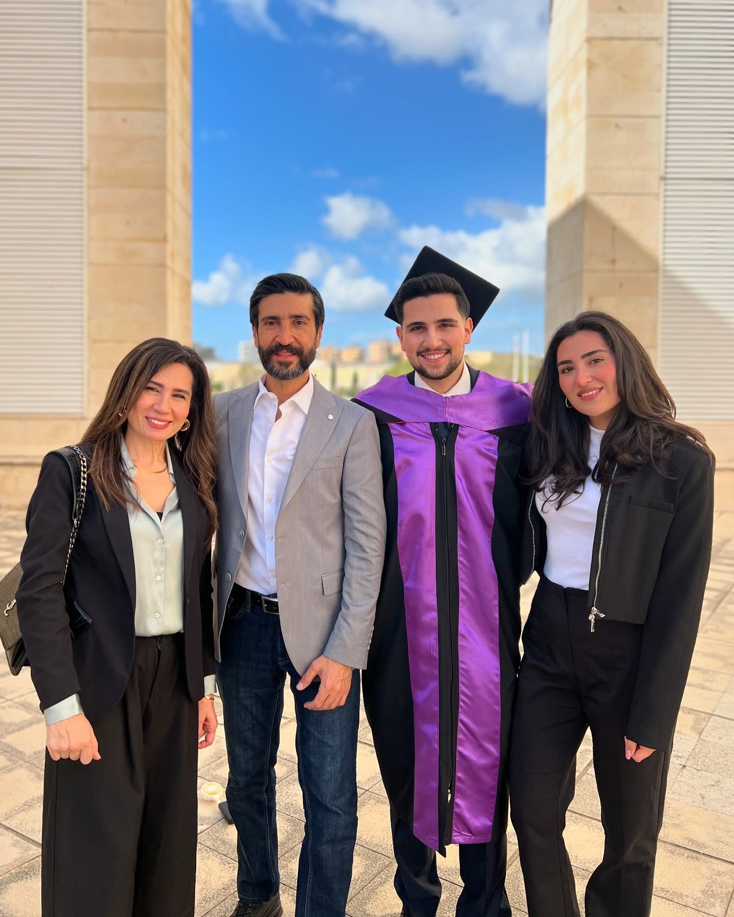 بالصّور- وسام صبّاغ يشارك الجمهور فرحته بابنه…. أصبح شابًا وسيمًا