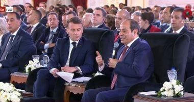 الرئيس السيسى: أشكر الرئيس ماكرون على جهده لدعم وتطوير العلاقات بين البلدين