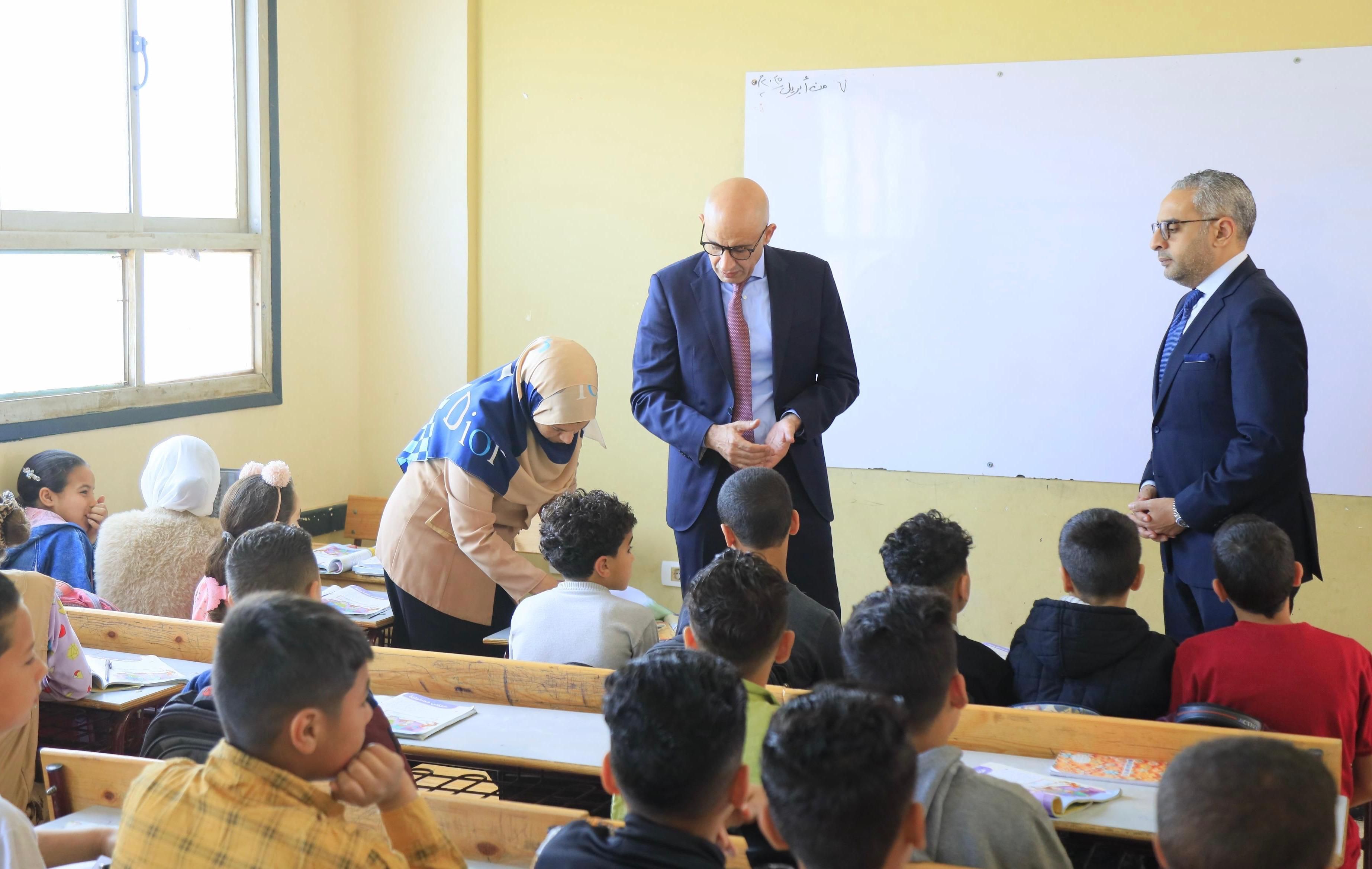 وزير التعليم خلال جولة بالمنوفية يشيد بانصباط الدراسة بمدارس إدارة الباجور