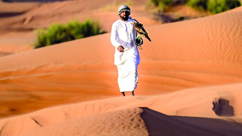 الامارات | حامل الصقر..  في فضاءات دبي