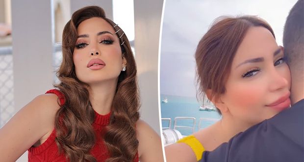 نسرين طافش بأوّل ظهور مع زوجها.. لحظات رومانسية على اليخت