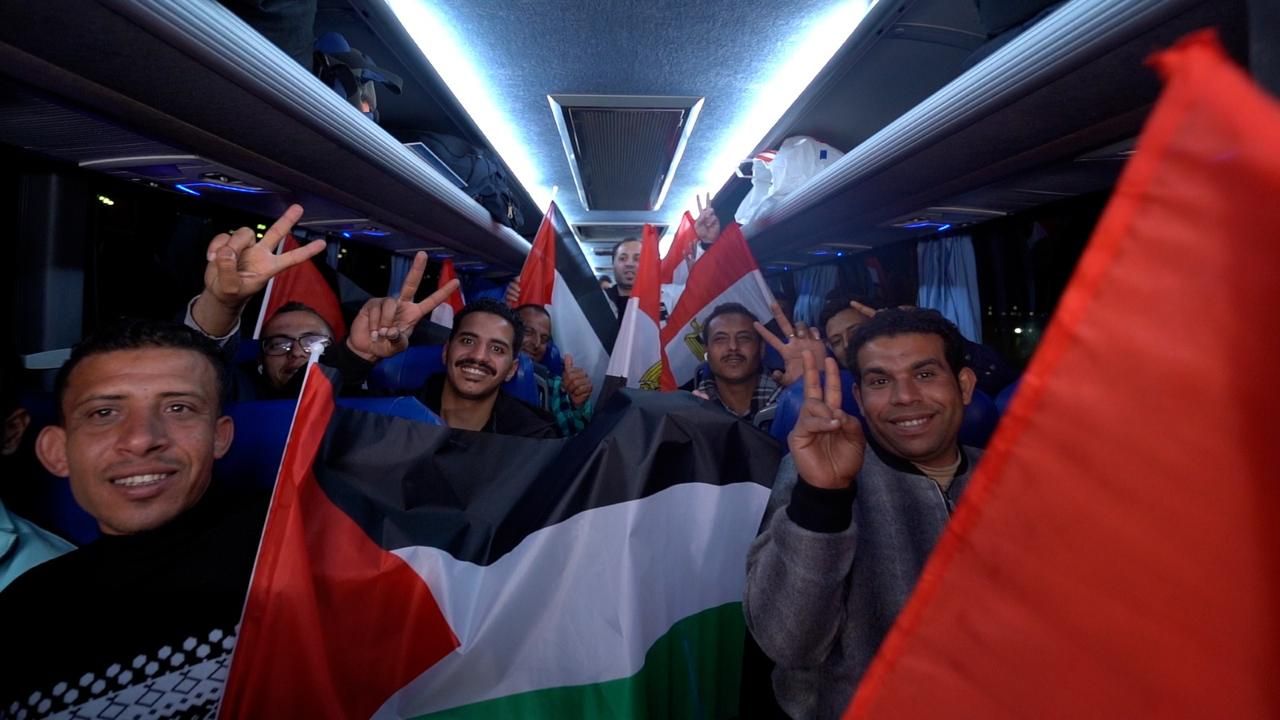 آلاف المصريين يحتشدون بطريق السويس رفضا لمخططات التهجير ودعما لصمود غزة