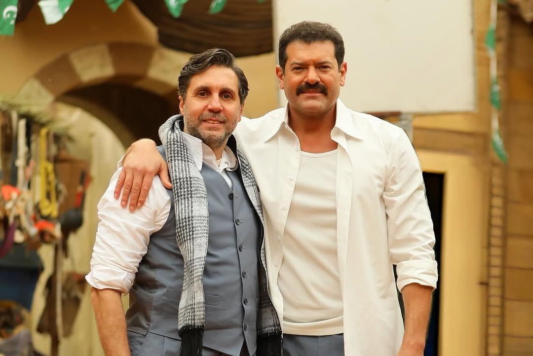 عمرو يوسف ينشر صورة مع هشام ماجد: صاحبى اللى نورنا فى فيلم درويش