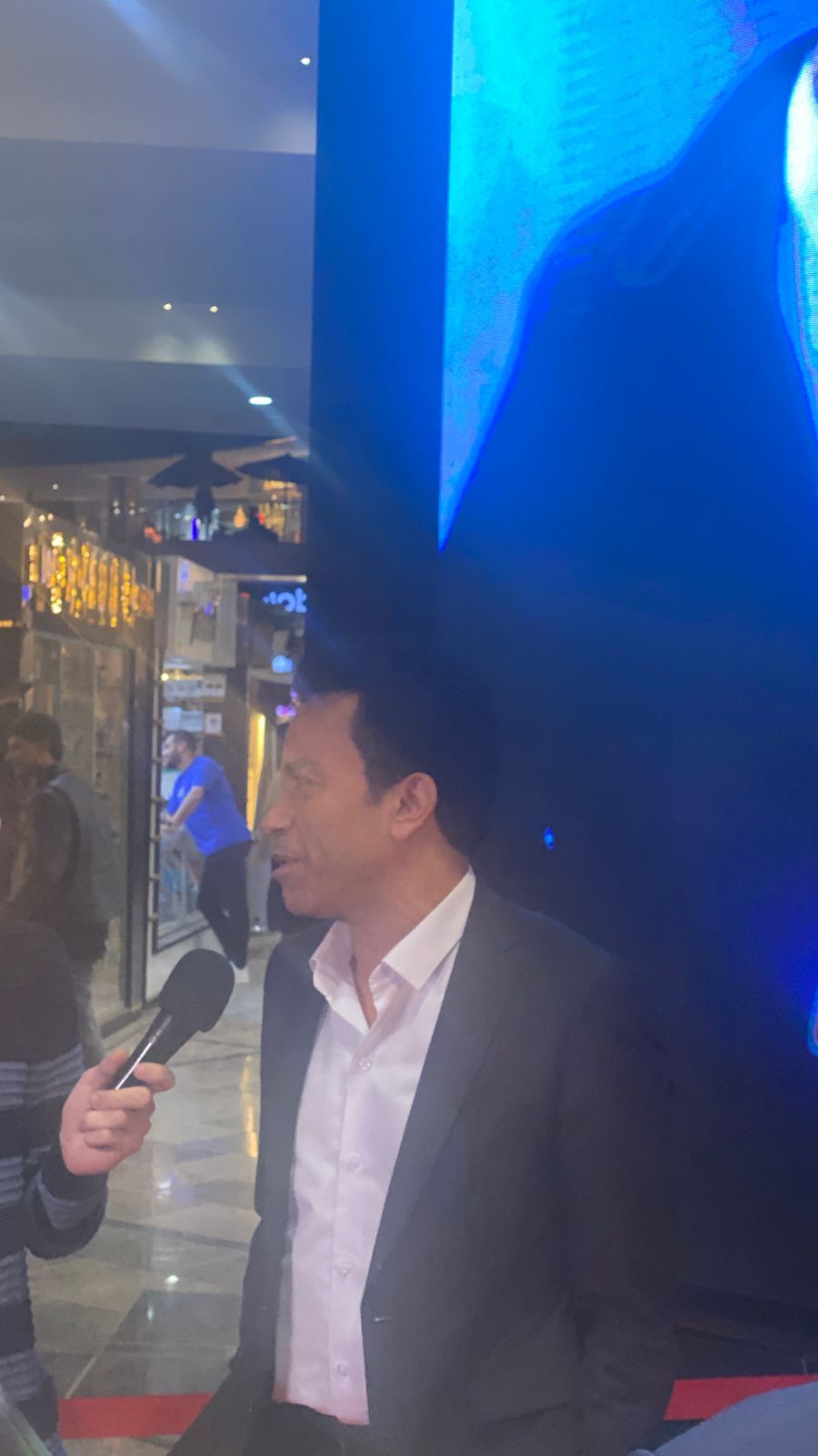 سامح حسين أول حضور العرض الخاص لفيلم استنساخ