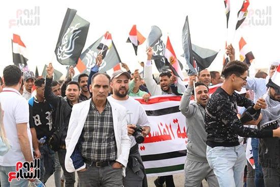 آلاف المصريين يعلنون من العريش رفض تهجير الفلسطينيين.. صور