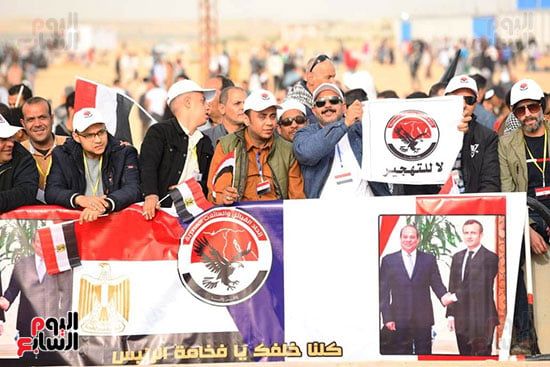 آلاف المصريين يعلنون من العريش رفض تهجير الفلسطينيين.. صور