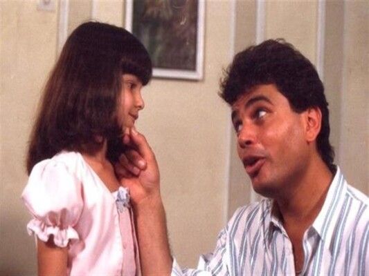 فيديو نادر من كواليس فيلم "العفاريت" لـ عمرو دياب والطفلة هديل