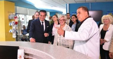 وزير الصحة ونظيرته الفرنسية يتفقدان معهد ناصر ومستشفى 57357
