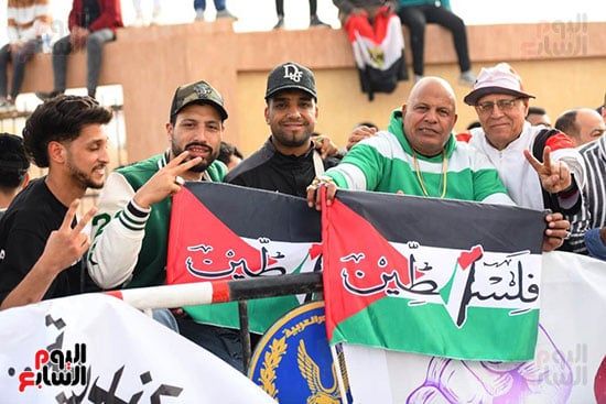 آلاف المصريين يعلنون من العريش رفض تهجير الفلسطينيين.. صور