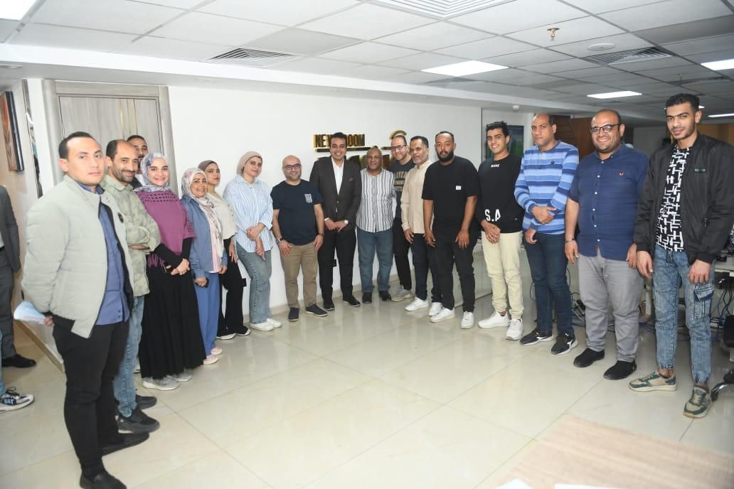 محمد السيد الشاذلى يزور موقع نيوز رور لعرض برنامجه الانتخابى