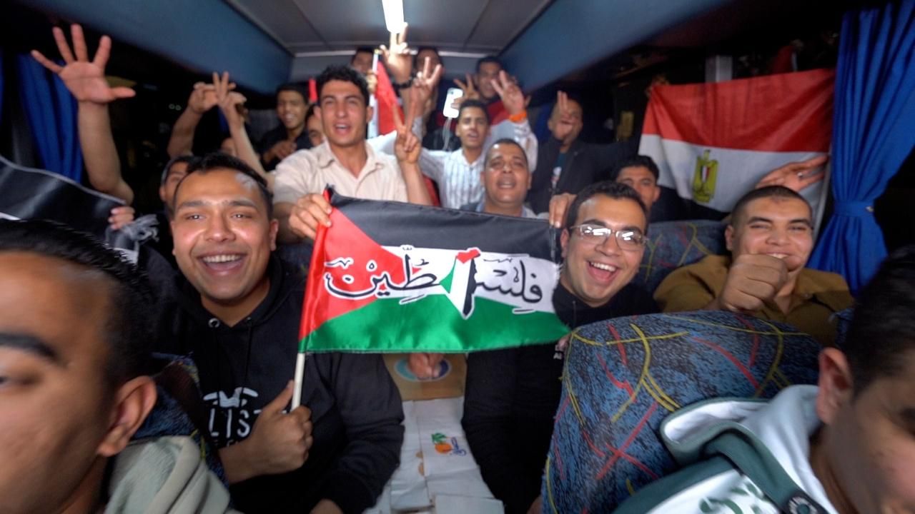 آلاف المصريين يحتشدون بطريق السويس رفضا لمخططات التهجير ودعما لصمود غزة