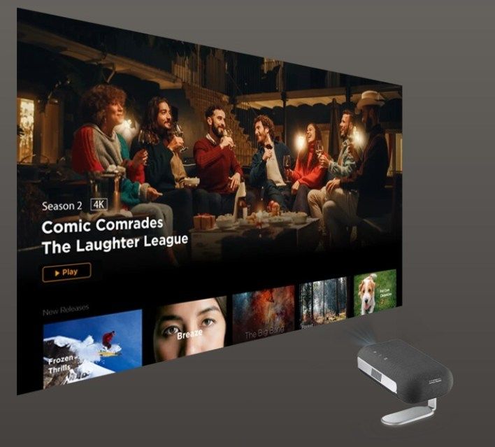 تكنولوجيا: جهاز العرض المحمول M1 Max من Viewsonic: Google TV، سماعات Harman Kardon، ويعمل كبنك طاقة