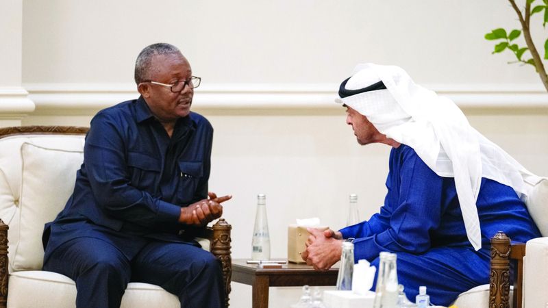 الامارات | رئيس الدولة يبحث التعاون مع رئيس غينيا بيساو