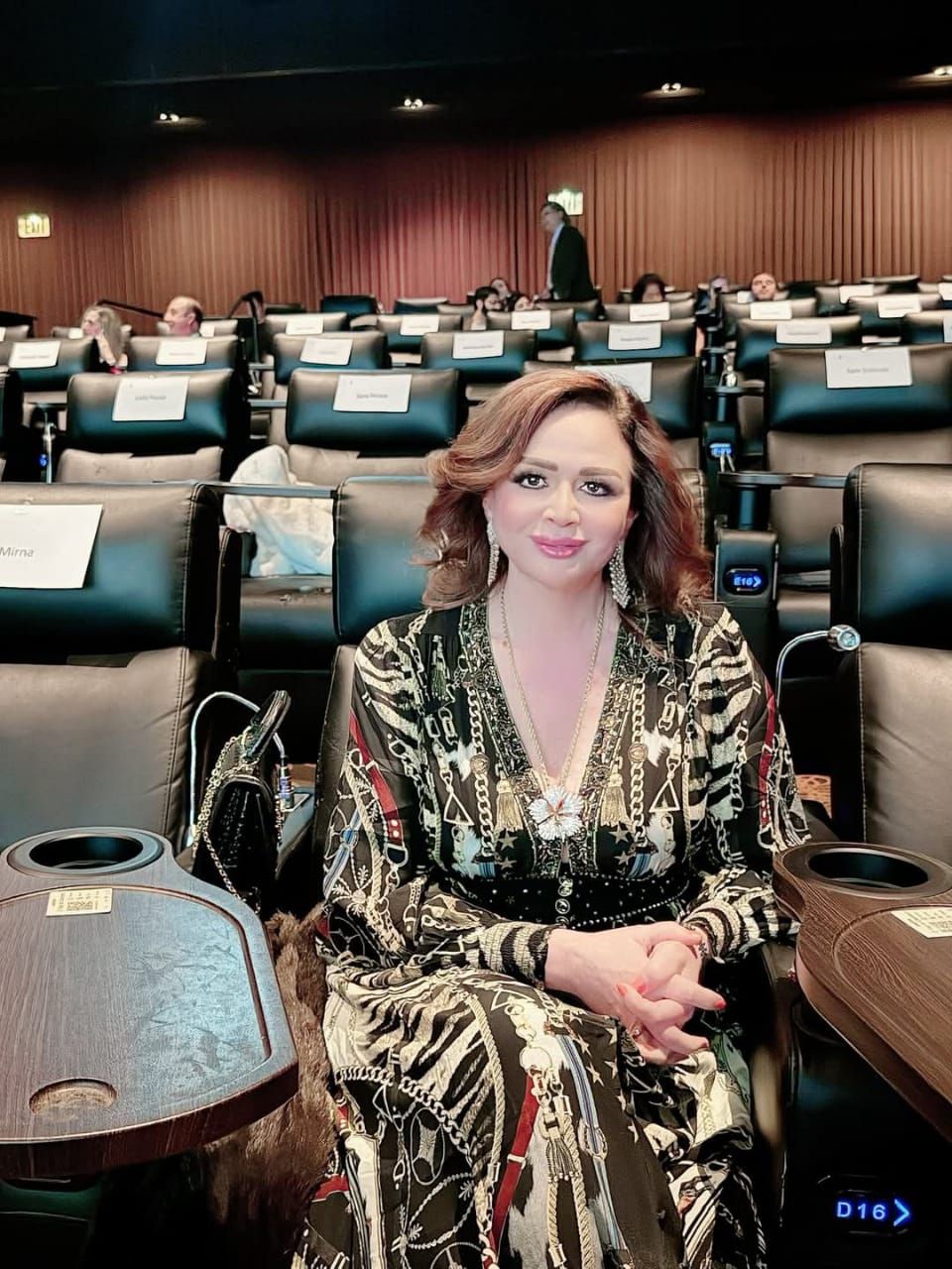 أحمد حلمي وإلهام شاهين وهيثم دبور في مهرجان هوليوود للفيلم العربي