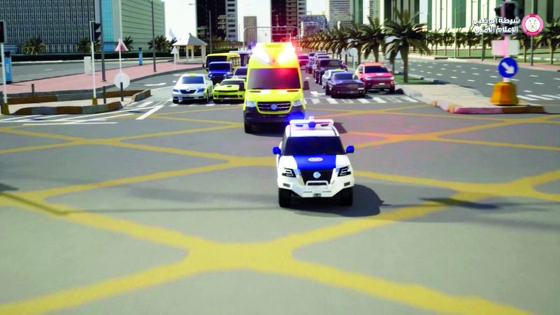 الامارات | شرطة أبوظبي: الإفساح لمركبات الطوارئ يضمن الاستجابة السريعة للحوادث