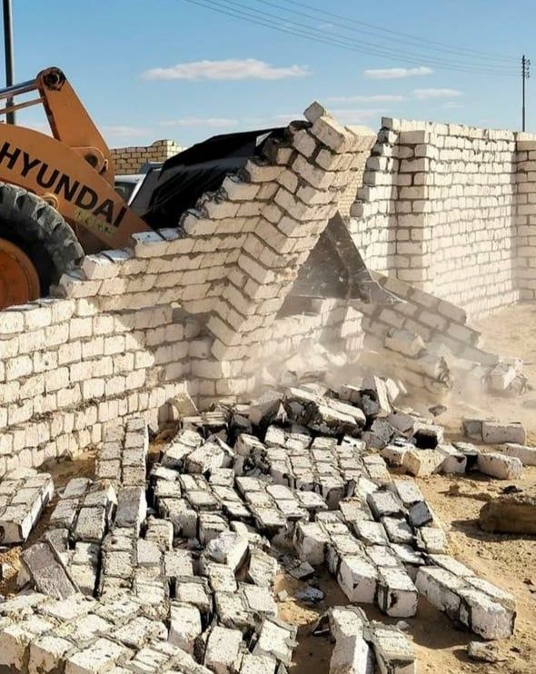 التنمية المحلية: إزالة 41 حالة متغيرات مكانية غير قانونية فى مطروح