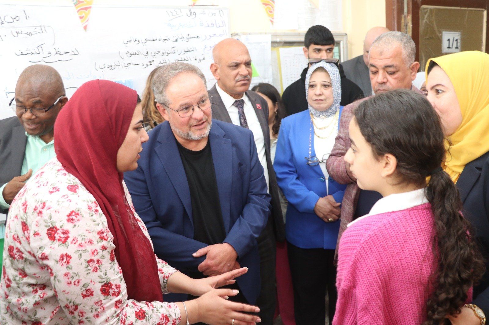 وفد المنظمة الدولية للتربية يزور مدرسة أبناء الوافدين واللاجئين بأكتوبر