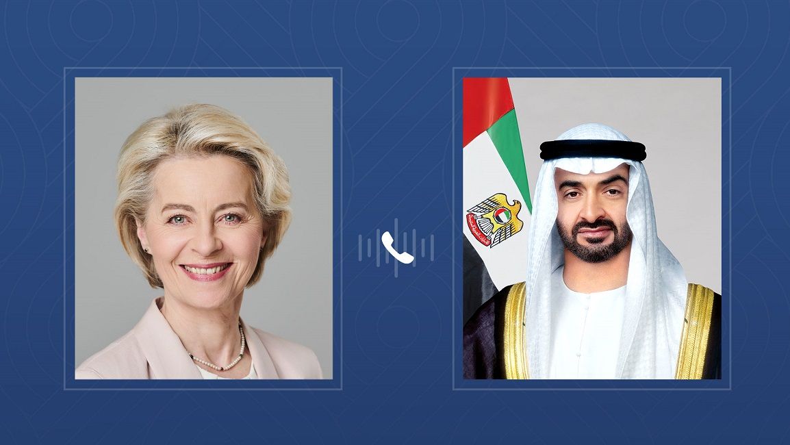 الامارات | رئيس الدولة ورئيسة المفوضية الأوروبية يتفقان على إطلاق مفاوضات بشأن اتفاقية الشراكة الاقتصادية الشاملة