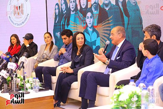 انطلاق حفل وزارة التضامن الاجتماعى لتكريم صناع مسلسل لام شمسية.. صور