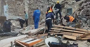 انهيار عقار قديم فى اللبان بالإسكندرية وجارى البحث عن مفقودين تحت الأنقاض