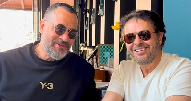 راغب علامة يستقبل ماجد المصري في بيروت.. لقاء عفوي يحدث تفاعلاً