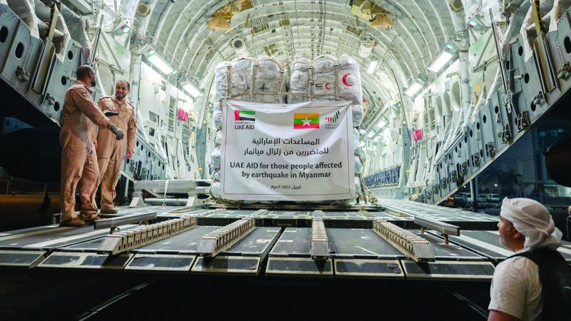 الامارات | الإمارات ترسل مساعدات طبية وإنسانية عاجلة إلى ميانمار