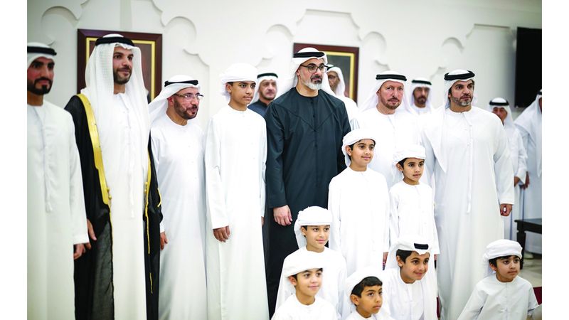 الامارات | خالد بن محمد بن زايد يحضر حفل استقبال بمناسبة زفاف منصور إبراهيم ناصر العلوي