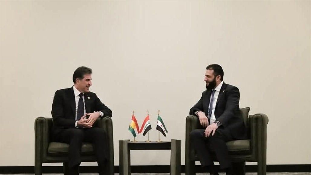 الشرع يؤكد لبارزاني: نرغب بعلاقات قوية مع العراق