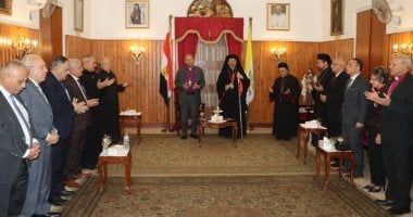 بطريرك الأقباط الكاثوليك يستقبل رئيس الطائفة الإنجيلية للتهنئة بعيد القيامة