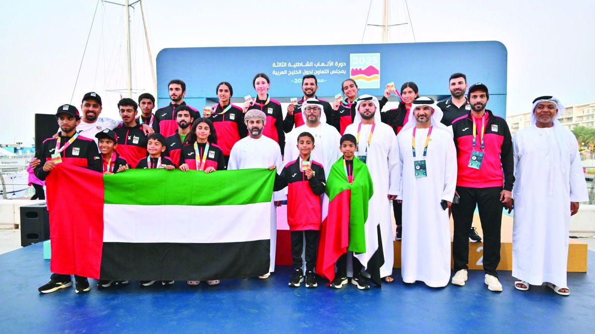 الامارات | منتخبات الشراع وألعاب القوى واليد تحصد 17 ميدالية في «الألعاب الخليجية الشاطئية»