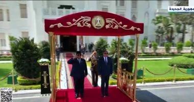 الرئيس السيسى يستقبل نظيره الإندونيسى برابوو سوبيانتو بقصر الاتحادية