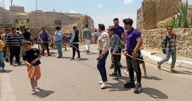 فرسان الخدمة فى أحد السعف.. اعرف جهود فريق الكشافة بدير سمعان في تنظيم الحفل