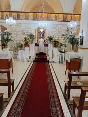 النشرة: قداديس أحد الشعانين عمّت الاديرة والكنائس في مدينة النبطية