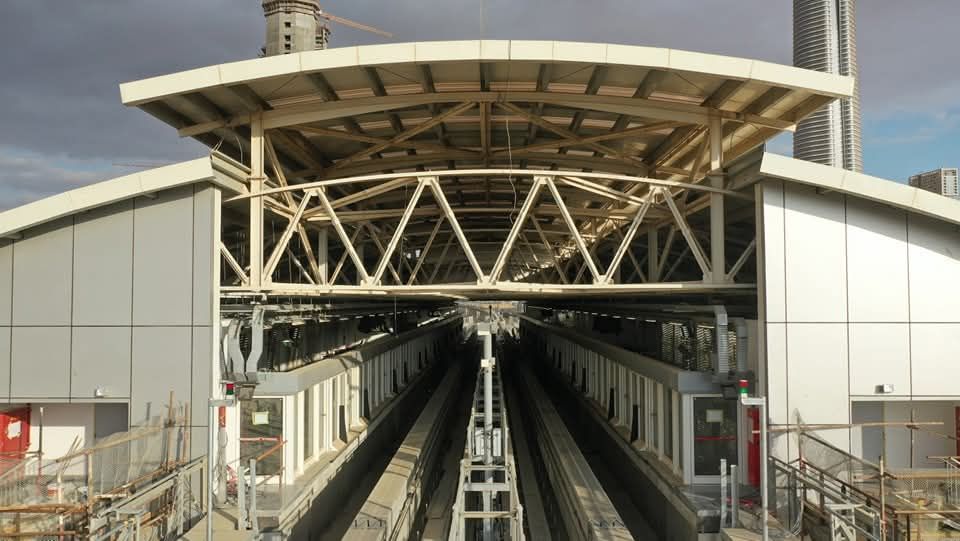 شاهد محطة مونوريل حى المال والأعمال بالعاصمة الإدارية