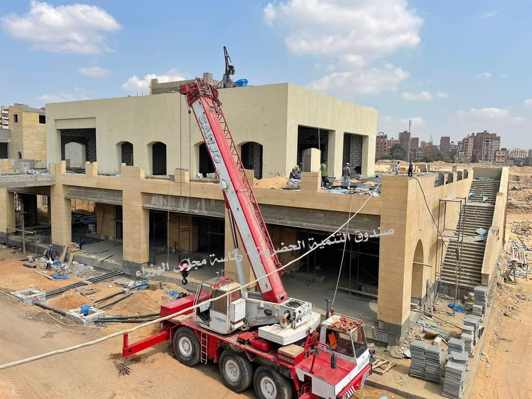 شاهد أحدث صور لمشروع حدائق الفسطاط بالقاهرة