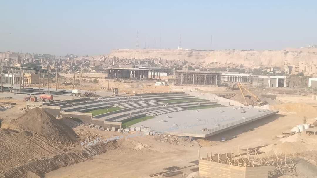 شاهد أحدث صور لمشروع حدائق الفسطاط بالقاهرة