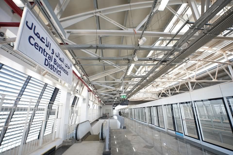 شاهد محطة مونوريل حى المال والأعمال بالعاصمة الإدارية