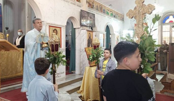 قداديس أحد الشعانين عمت الكنائس في منطقة البقاع الشمالي