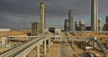 شاهد محطة مونوريل حى المال والأعمال بالعاصمة الإدارية