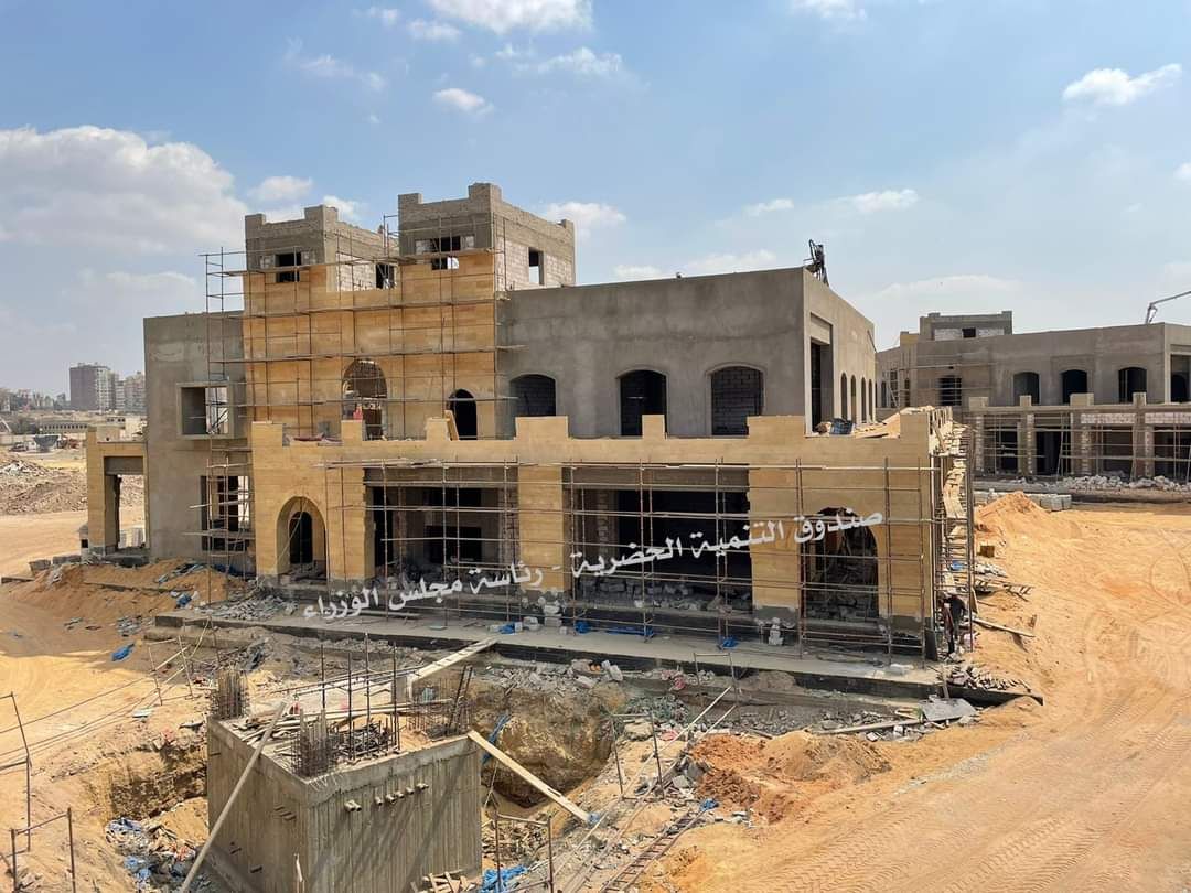 شاهد أحدث صور لمشروع حدائق الفسطاط بالقاهرة