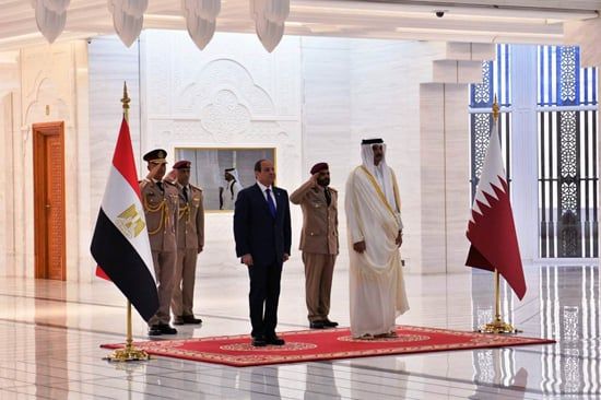 أمير قطر: زيارة الرئيس السيسى للدوحة تمثل تتويجا للزخم المتنامى فى العلاقات الثنائية