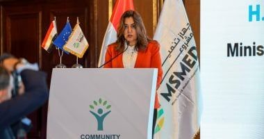 وزيرة التنمية المحلية تشارك فى المؤتمر الختامي لاتفاقية برنامج التنمية المجتمعية