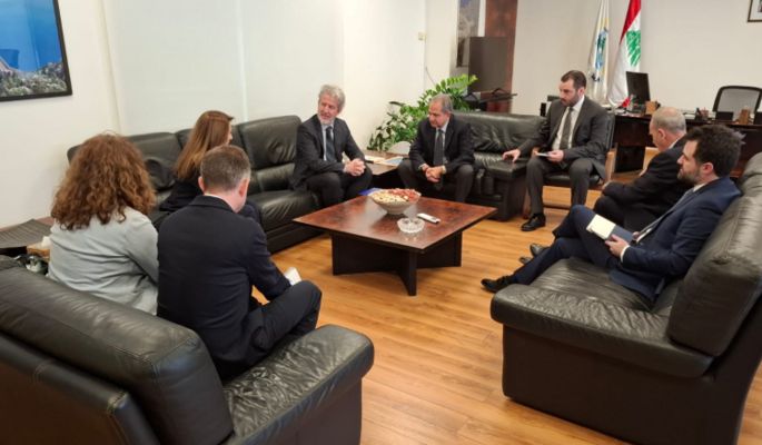 الصدي استقبل السفير الهولندي وعرض مع وفد من الاتحاد الأوروبي ملف الصرف الصحي في زحلة