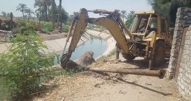 تنفيذ 10 قرارات إزالة لتعديات على الترع ومصارف المياه فى العياط.. صور