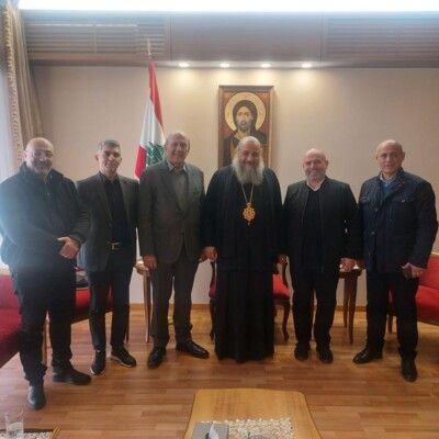 اسعد زغيب واعضاء من لائحته زاروا المطرانين ابراهيم والصوري