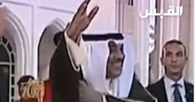أمير الكويت وولى العهد يؤديان رقصة العرضة ترحيبًا بالرئيس السيسى.. فيديو